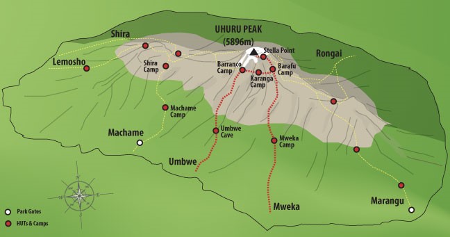 Umbwe route Climbing Kilimanjaro