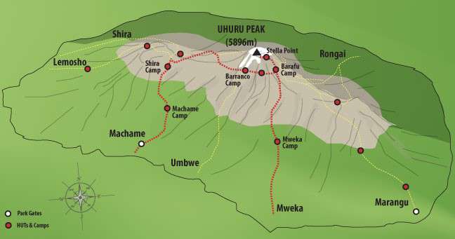 Machame Route  6 Days  Kilimanjaro Climbing