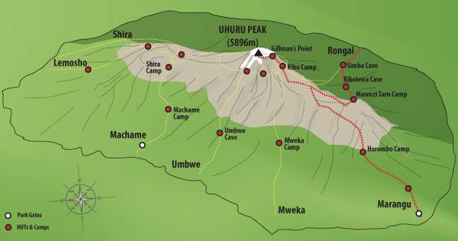 Rongai Route  7 Days  Kilimanjaro Climbing
